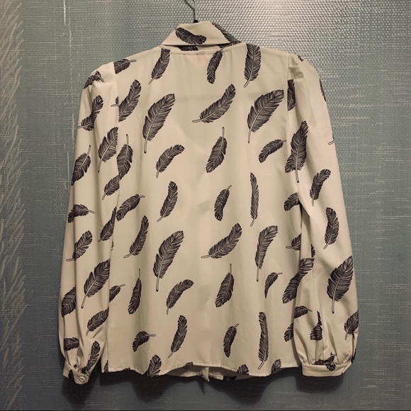 StyleWe Dabuwawa bow tie white long sleeve blouse - Picture 3 of 7